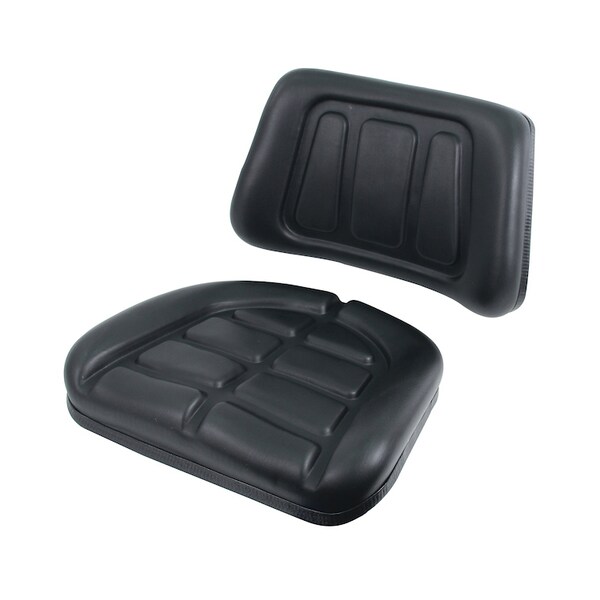 Seat Cushion Set, Trapezoid, Black 19" x19" x12"
